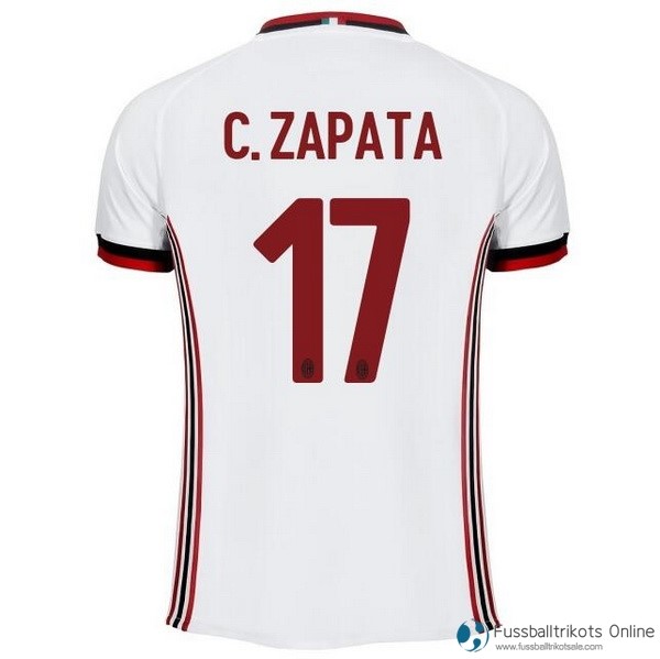 AC Milan Trikot Auswarts C.Zapata 2017-18 Fussballtrikots Günstig